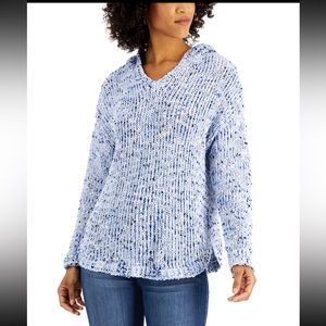 JPR STUDIO CHENILLE HOODIE SWEATER CHAMBRAY